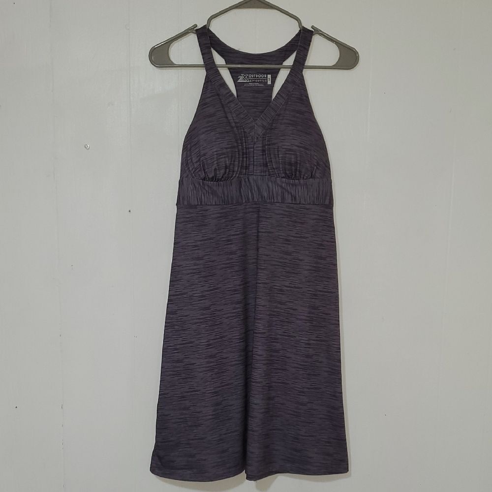 Outdoor Lifestyle Womens Small Heather Gray Tank Top Dress 🌎5/$10🌏